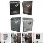 Wall Mount Mailbox Porch Business Commercial Use Outside Locking Mailboxes