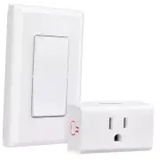 Wireless Light Switch Remote Control Outlet, No Wiring Needed, 100 FT Range,