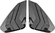 YJVVWQVF Car Rear Shutters Compatible for Toyota RAV4 RAV 4 XA50 Hybrid 2019-2021 2022 2023 2024 ABS Side Window Louvers Blinds Cover Trim Stickers(Carbon Fiber)