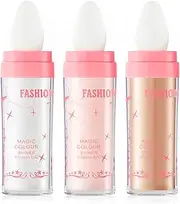 3Pcs Highlight Patting Powder Sparkle Highlight Powder Stick 3 Colors Water-Proof Body Highlighter Powder Stick Three-Dimensional Reusable Face Powder Makeup for Body Face Girls Women Gift(Style II)