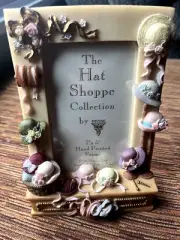 Vintage Picture Frame by Dezine - Hat Shoppe Collection '96 NEW Hand Painted