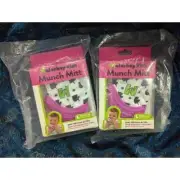 Malarkey Kids Munch Mitt Sensory Teething Mitten 2 Pack NIB