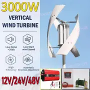 3KW Wind Turbine Generator 12/24/48V Boost Hybrid MPPT Controller Power Inverter