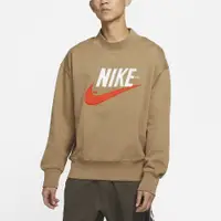 在飛比找蝦皮購物優惠-現貨 NIKE CREW 土棕色 灰色 大LOGO 刺繡 重