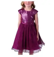 Jona Michelle Big Girl's Sparkling Sequins & Elegant Tulle Party Dress-10 or 12
