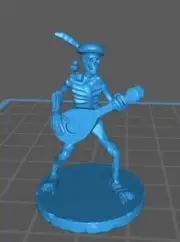 Undead Bard Mini - DND - Pathfinder - Dungeons & Dragons - RPG - Tabletop - mz42