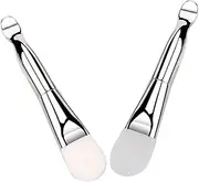 Beatifufu Double-ended Mask Brush Set Soft Bristle Silicone Face Mask Applicator for Cleansing