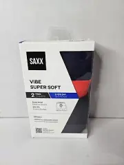 Saxx Vibe Super Soft 2 Pack Boxer Briefs Slim Fit DWB New