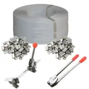 Light Duty Parcel Plastic Bundle 240M Strap Tensioner Cutter Sealer Clips