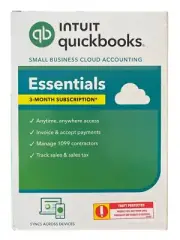 New Sealed Intuit Quickbooks Essentials 3 Month Subscription Business Accounting