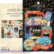 Graphic 45 Life's a Journey Die Cut Assortment 48 Pcs New!