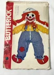 UNUSED VINTAGE SEWING PATTERN BUTTERICK 205 CRAFT DOLL & TRANSFER OPENED