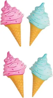 Pool Floaties, Floatie Toy Ice Cream Toys, Pack of 4 Swimming Pool Accessorie...