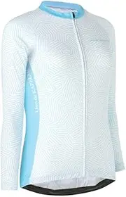 [KAPELMUUR] Capel Mule Women's Long Sleeve Cycling Jersey, D Stripe Print, Long Sleeve Jersey