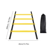 Sports Agility Ladder Football Adjustable Nylon Strap Jumping Ladder Speed Fitne