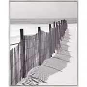 Beaches Edge Framed Canvas