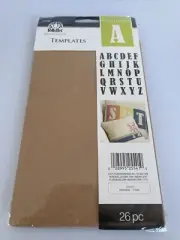Folkart Paper Stencil Alphabet 26Pc 5.5 in 2016/07