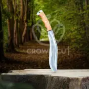 11" Handmade Carbon Steel Blade Outdoor Strong Gurkha Khukuri Knife With Sheath