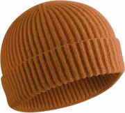 Warm Wool Cuffed Swag Knit Fisherman Beanie for Men Women Winter Hats