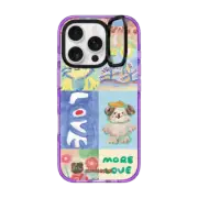 iPhone 16 Pro Impact Ring Stand Case MagSafe Compatible SLOWCOASTER Love SLCO