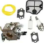 MZBZUTEDEE Carburetor with Gaskets Air Filter Fuel Filter Fuel Line Fit for 36 41 136 137 141 142 Chainsaw C1Q-W29E Carb