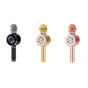 Usb Rechargeable Wireless Bluetooth Microphone With Large Led Lights Microphones & Wireless Systems