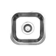 Whitehaus WHNU1212 Stainless Steel 12'' Single Bowl Undermount Kitchen Sink