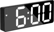 Digital Alarm Clock, 6.5 Inch LED Display, Desk Alarm with 1 Alarm, Corded