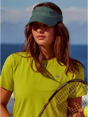 Workout Hats & Visors. Running Bare Fitness Accessories - Topspin Canvas Visor