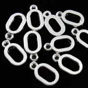 BULK 40 Letter O Alphabet Silver Tone Charms - SC2350