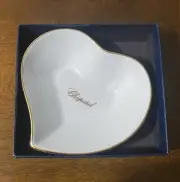 Chopard heart Porcelain Dish Jewelry Watch Tray White 100% Authentic