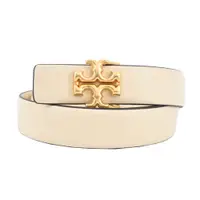 在飛比找誠品線上優惠-TORY BURCH ELEANOR小牛皮雙T大LOGO皮帶