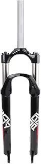 Bike Alloy Suspension Fork Mechanical Spring Forks, for 26" 27.5 Inch 29er Bicycle Travel 100mm - Black
