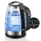 Smart Glass Electric Kettle 1.7L with Temperature Control & LED Lights