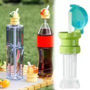 Water Bottle Cap With Straw Cap Head,Water Bottle Cap Conversion Head, Straw Lid