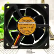 SUNON 6cm 6025 GM2406PTB1-A 24V 1.9W Double Ball Axial Flow Cooling Fan