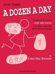 A Dozen a Day Book 3 Edna Mae Burnam Piano Exercises NEW 000414136
