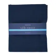 Annabel Trends Table Runner Kitchen Dining Decor 200x40cm Stonewashed Navy