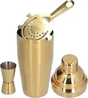 Cocktail Set Stainless Steel 750ml Barware Tool with Strainer Measure Cup Shaker Bartender Bar (Domarydk3rw0cxv2-12)