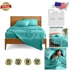 Modern Split King Sheet Set - 1800 TC Ultra-Soft Microfiber, Machine Washable