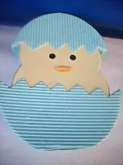 EASTER: CHICK IN EGG Box For Candy, Decor, Easter Basket FREE SH ON ADDITIONAL!