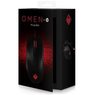 【HP】惠普正版 OMEN 暗影精靈遊戲有線電競滑鼠 OMEN mouse 600 電競滑鼠 (亮燈)