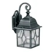Lead Hanging Style Wall Light E27 in Silver/Black Superlux Lighting - F1642-SB