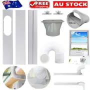 Air Conditioner Window Slide Kit Part Exhaust Adaptor Hose Pipe & Plate Portable
