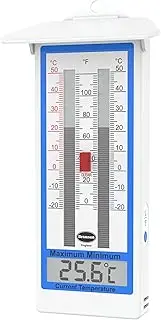 Brannan Max Min Thermometer - Measure Maximum and Minimum Temperatures Indoor Outdoor Garden Greenhouse Wall