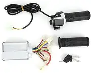 36V1000W Brush E-Bike Controller Thumb Throttle Grip Set Electric Quantity Display for Electric Riders