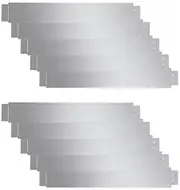 Lawn Fence Set 10 Pcs, Lawn Fence Galvanised Steel, Each Measuring 100 x 14 CM, Garden Edging, Easy to Shape