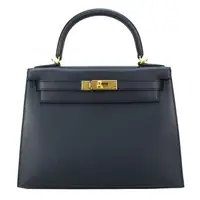 在飛比找PChome24h購物優惠-HERMES Kelly 28CM Epsom 牛皮 手提/