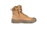 Mongrel 561050 High Leg Zipsider Scuff Cap Work Boots - Wheat
