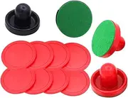 GANAZONO 1 Set Air Hockey Replacement Accessory Kit with Paddles and Ice Hockey Discs for Table Games for Home Entertainment